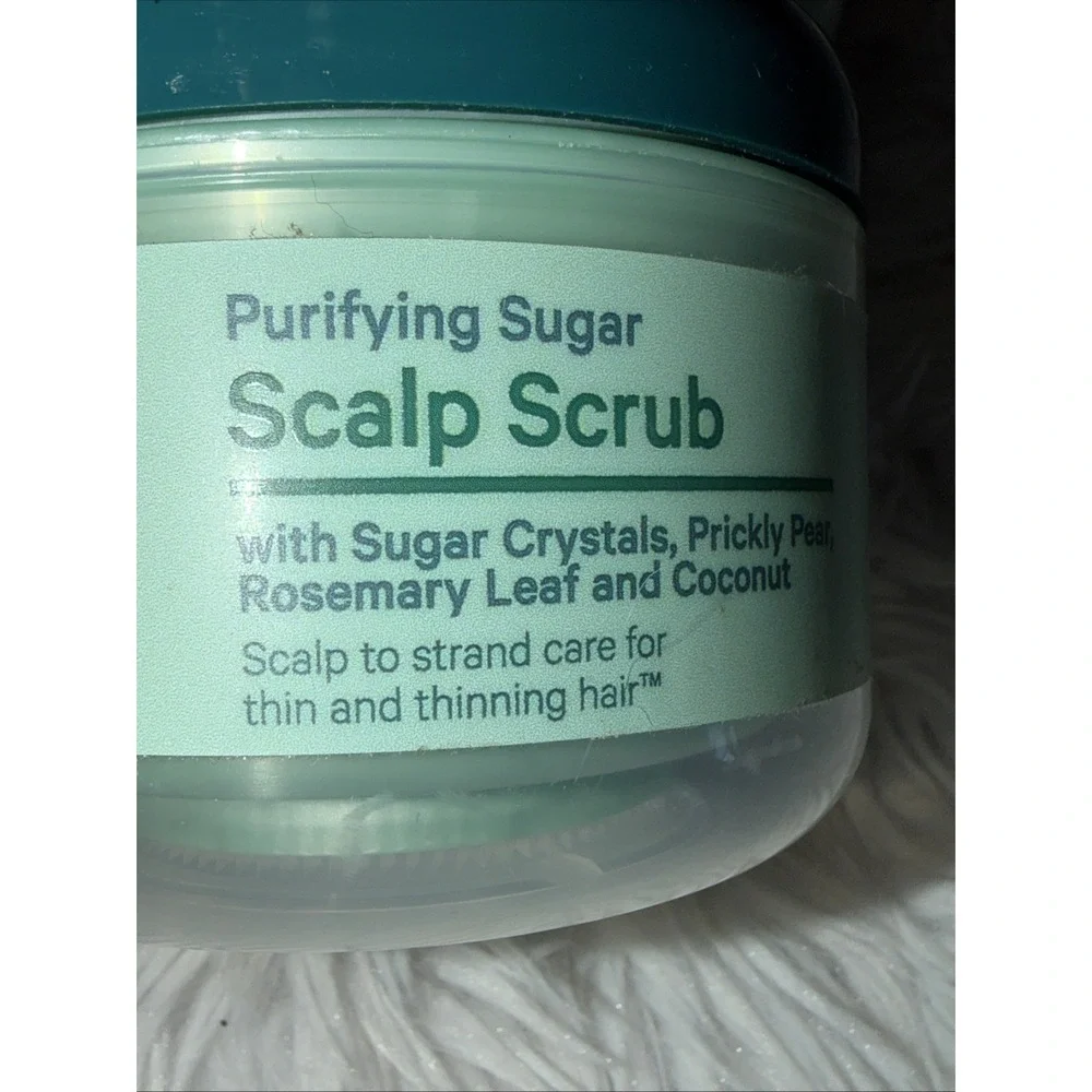 Thicker Fuller Hair Purifying Sugar Scalp Scrub 6oz Lot of 2 Vegan Rosemary